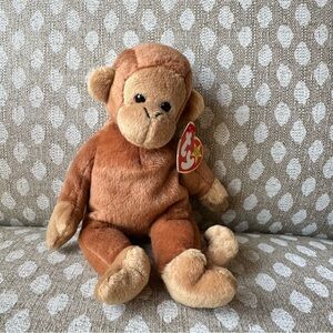 Ty Bongo Monkey Beanie Baby. DOB 8/17/1995